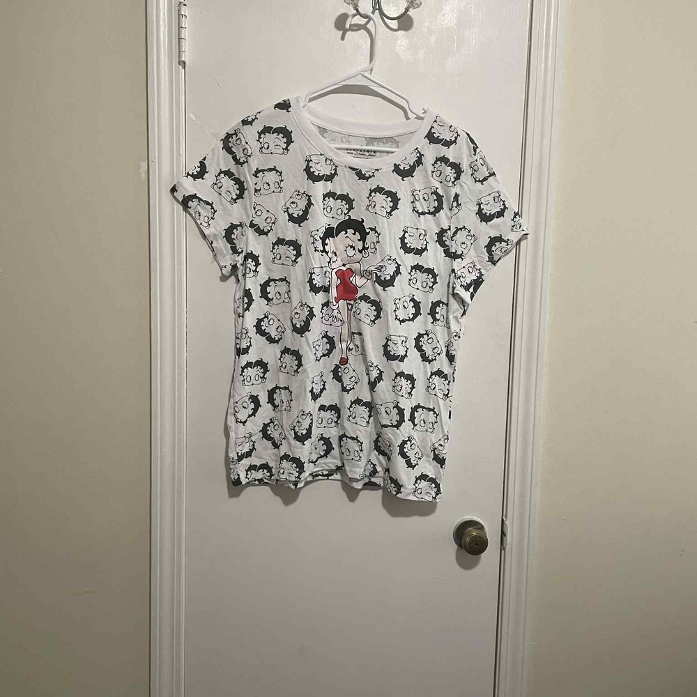 White and Red Graphic Kids T-Shirt